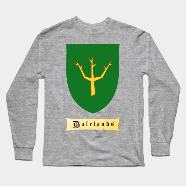 Dales Heraldic Shield Long Sleeve T-Shirt by ProgBard